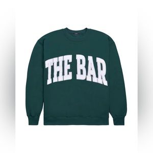 THE BAR VARSITY SWEATSHIRT HUNTER GREEN